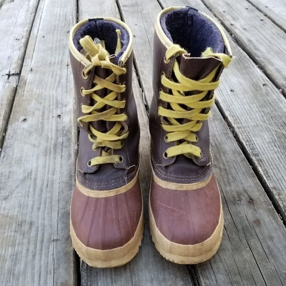 Sorel Arctic‎ Pac Leather Duck Snow Winter Boots 5